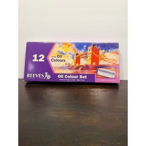 Reeves Fine Oil Colour Set 12 x 12ml Tubes Professional Artist Paints